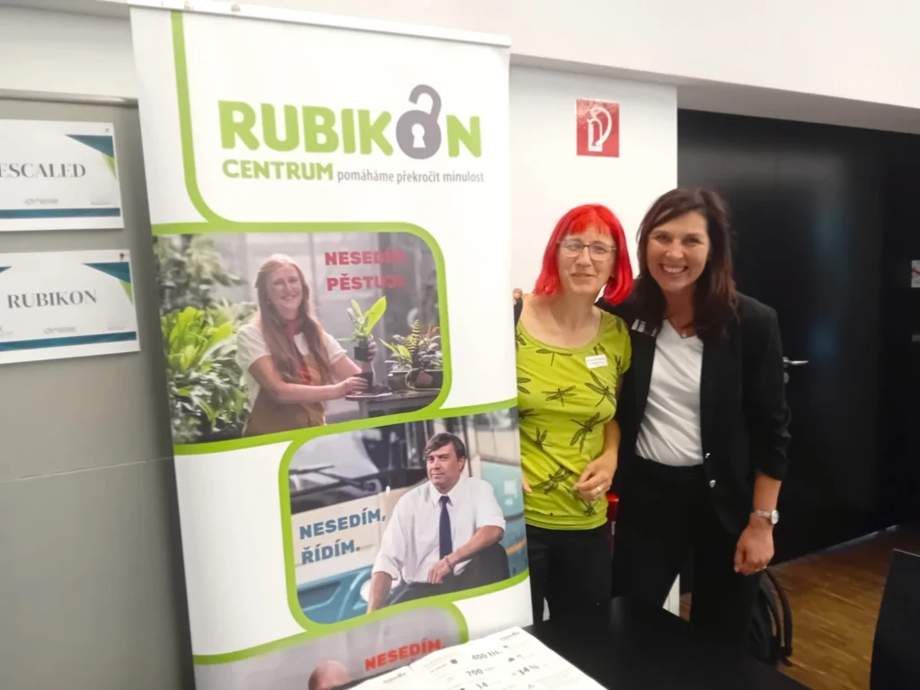 Jana Smiggles Kavková a Lenka Ouředníčková z RUBIKON Centra na Youth Custody konferenci v Salzburgu